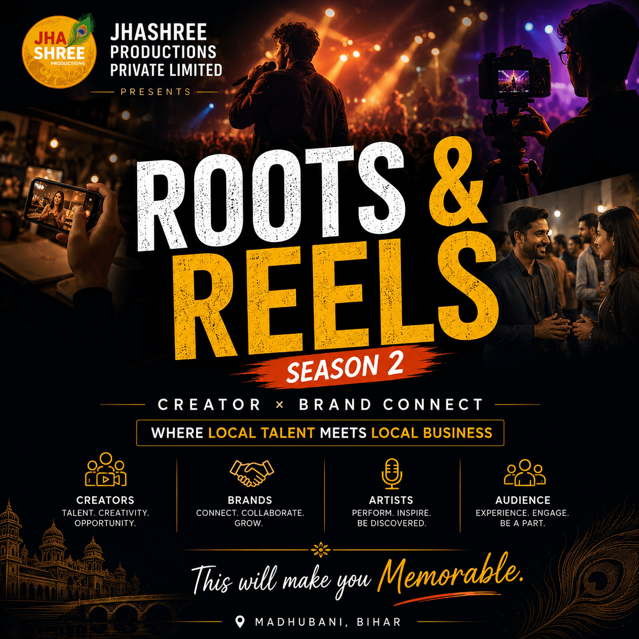 Roots & Reels Season 2 — Creator × Brand Connect in Madhubani, Bihar.